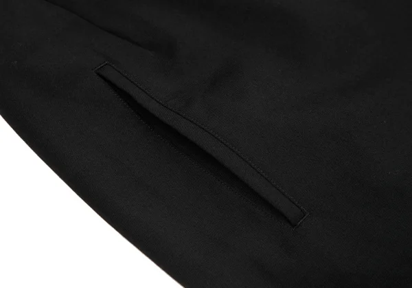 ヨウジヤマモト ノアールYohji Yamamoto NOIR ウールギャバアシンメトリー切替スカート 黒2 K-122431_005