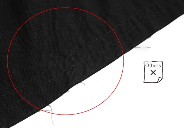 ヨウジヤマモト ノアールYohji Yamamoto NOIR ウールギャバアシンメトリー切替スカート 黒2 K-122431_008