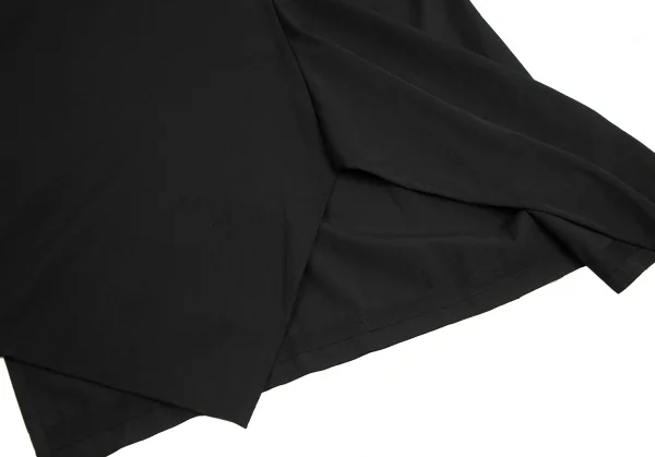 ヨウジヤマモト ノアールYohji Yamamoto NOIR ウールギャバアシンメトリー切替スカート 黒2 K-122431_009