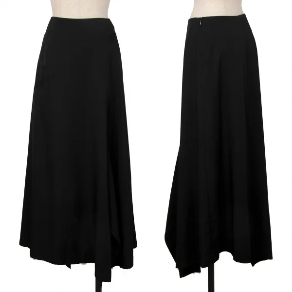 ヨウジヤマモト ノアールYohji Yamamoto NOIR ウールギャバセットアップスーツ 黒2 K-122432_010