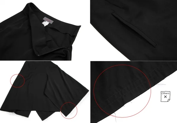 ヨウジヤマモト ノアールYohji Yamamoto NOIR ウールギャバセットアップスーツ 黒2 K-122432_013