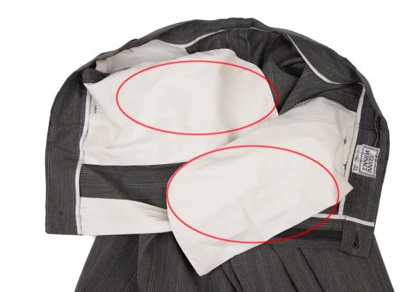 ジャンニヴェルサーチGIANNI VERSACE ストライプスリータックパンツ グレー52 K-122438_006