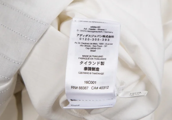ワイスリーY-3 バックスリーストライプドロストロングタンクトップ 白黒XL K-122444_014