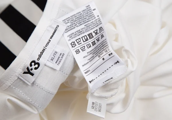 ワイスリーY-3 バックスリーストライプドロストロングタンクトップ 白黒XL K-122444_015