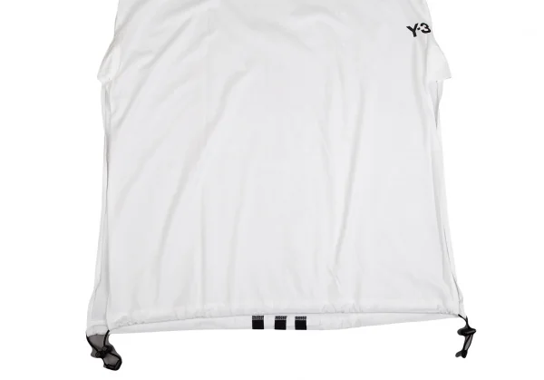 ワイスリーY-3 バックスリーストライプドロストロングタンクトップ 白黒XL K-122444_007