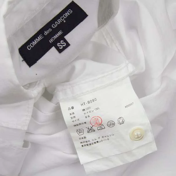 COMME des GARCONS HOMME nylon switching shirt K-8756_012