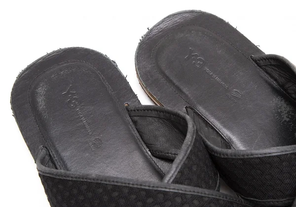 ワイスリーY-3 NIJ クロスストラップレザーサンダル 黒28.5cm K-122453_013