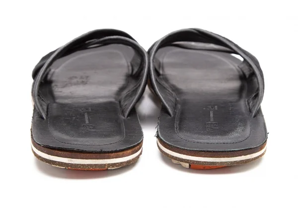 ワイスリーY-3 NIJ クロスストラップレザーサンダル 黒28.5cm K-122453_004