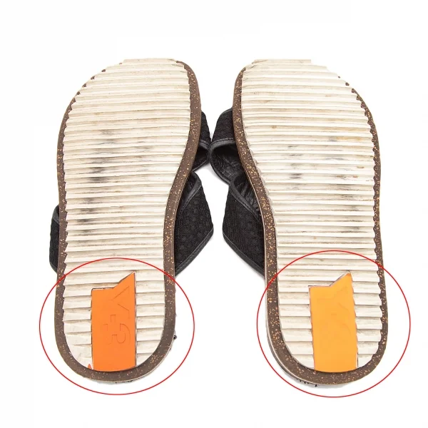 ワイスリーY-3 NIJ クロスストラップレザーサンダル 黒28.5cm K-122453_005