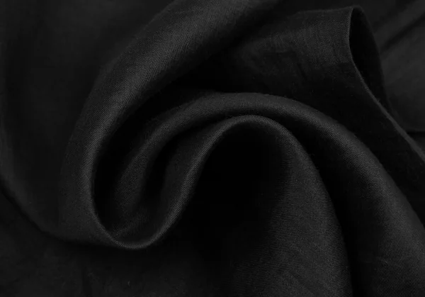 イッセイミヤケペルマネンテISSEY MIYAKEPERMANENTE リネンボックスシルエット半袖トップス 墨黒M K-122457_011