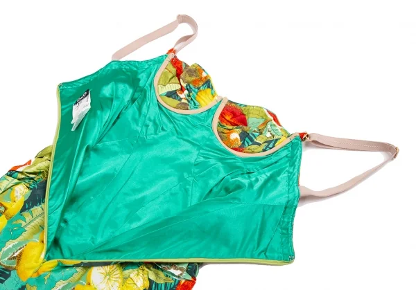 ディーアンドジーD&G フルーツプリントサイドギャザーコルセットワンピース マルチ38 K-122461_010