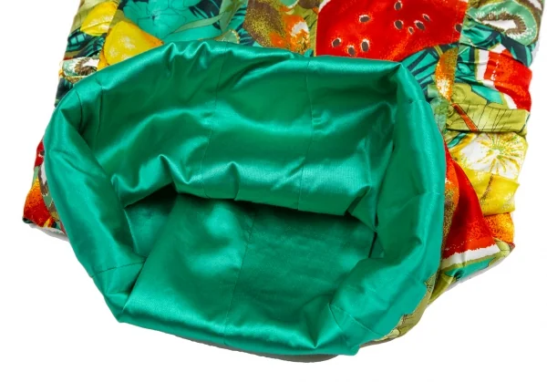 ディーアンドジーD&G フルーツプリントサイドギャザーコルセットワンピース マルチ38 K-122461_008