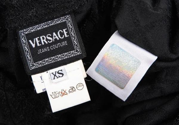 ヴェルサーチ ジーンズクチュールVERSACE JEANS COUTURE ケーブルタートルネックカットソー 黒XS K-122466_012