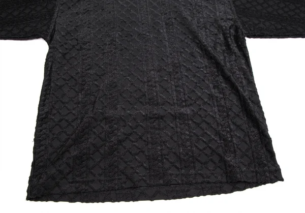 ヴェルサーチ ジーンズクチュールVERSACE JEANS COUTURE ケーブルタートルネックカットソー 黒XS K-122466_007