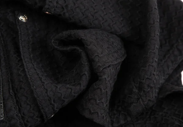 ヴェルサーチ ジーンズクチュールVERSACE JEANS COUTURE ジャガードメデューサボタンショートパンツ 黒38 K-122469_009