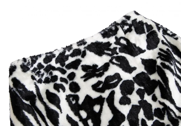 ヴェルサスVERSUS ゼブラプリントフェイクファースカート 黒白38 K-122475_003