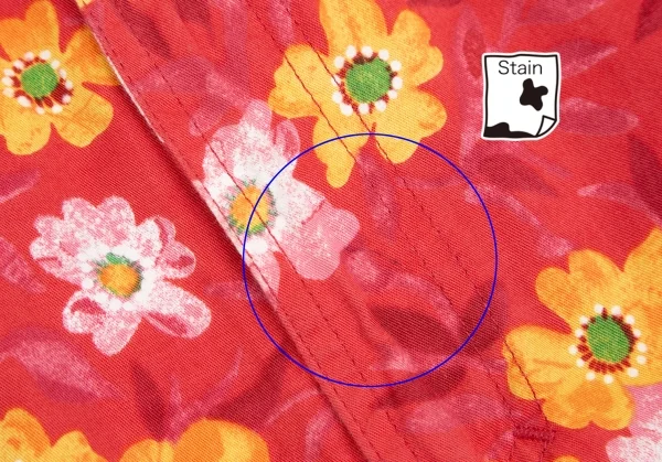 ヴェルサーチ ジーンズクチュールVERSACE JEANS COUTURE フラワープリントコットンテーパードパンツ ピンク黄38 K-122481_003