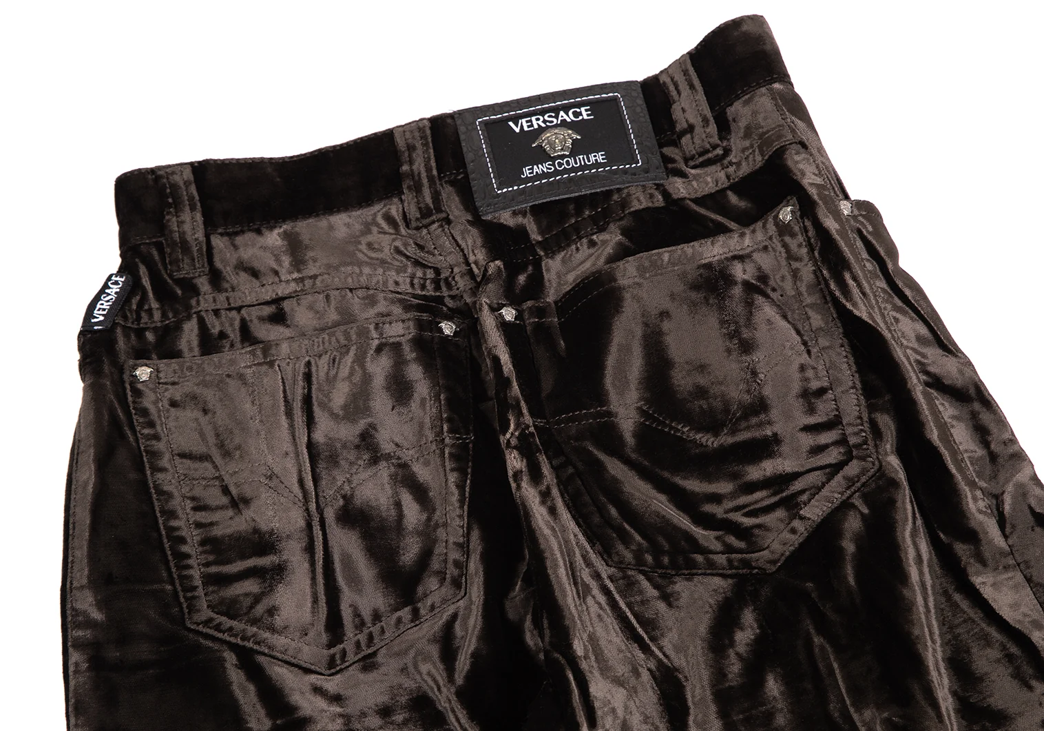 Versace ヴェルサーチェジーンズスクチュール ベロア スカート