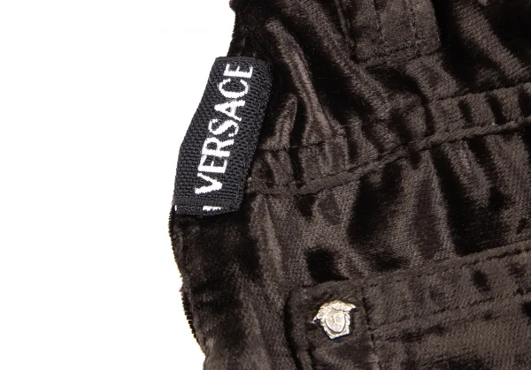 ヴェルサーチ ジーンズクチュールVERSACE JEANS COUTURE ベロアテーパードパンツ 茶38 K-122483_012