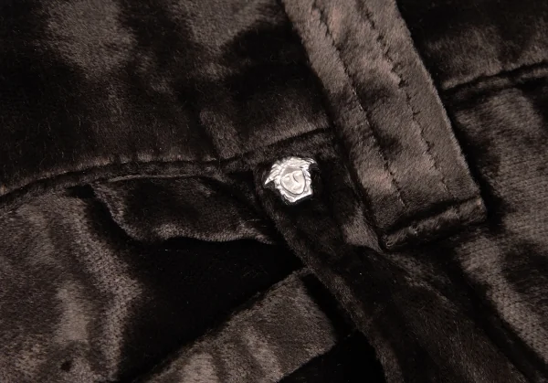ヴェルサーチ ジーンズクチュールVERSACE JEANS COUTURE ベロアテーパードパンツ 茶38 K-122483_004