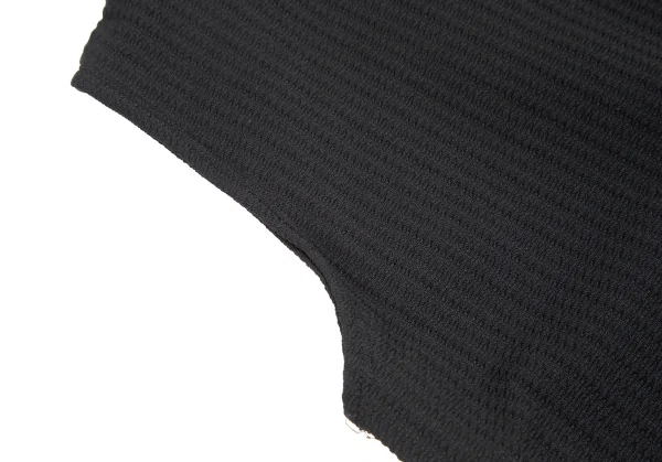 ヴェルサーチ ジーンズクチュールVERSACE JEANS COUTURE ナイロンストレッチハイネックノースリーブワンピース 黒38 K-122487_005