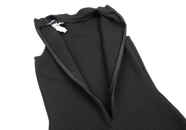 ヴェルサーチ ジーンズクチュールVERSACE JEANS COUTURE ナイロンストレッチハイネックノースリーブワンピース 黒38 K-122487_009