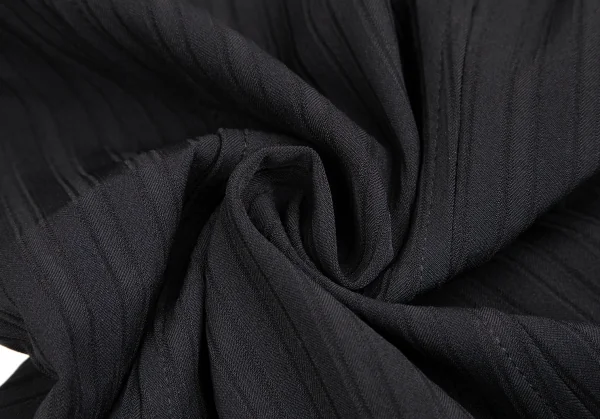 ヴェルサーチ ジーンズクチュールVERSACE JEANS COUTURE ストライプ織りハーフジップワンピース 黒38 K-122488_016