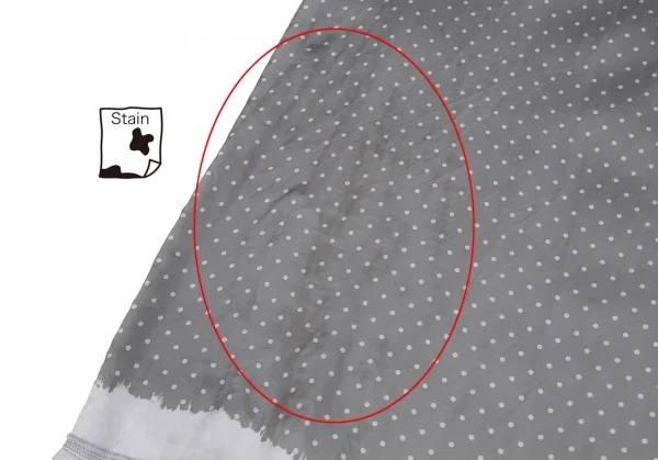 コムコム コムデギャルソンCOMME des GARCONS絞り染めドットプリントキュプラノースリーブワンピース グレーM K-122503_007