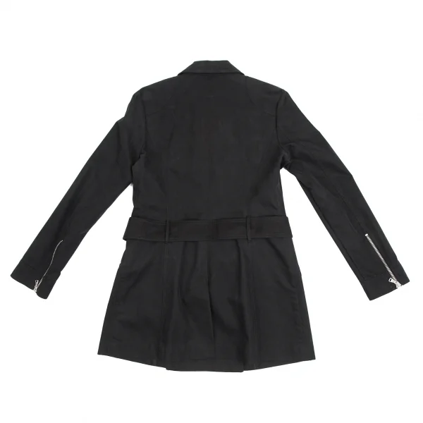 マックスアンドコーMAX&Co コットンナイロンキャンバスハーフコート 黒44 K-122523_014