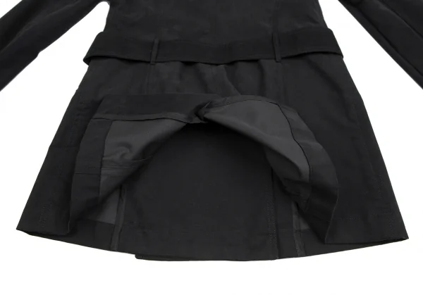 マックスアンドコーMAX&Co コットンナイロンキャンバスハーフコート 黒44 K-122523_016