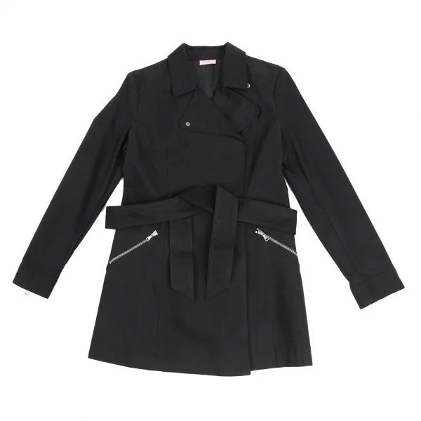 マックスアンドコーMAX&Co コットンナイロンキャンバスハーフコート 黒44 K-122523_002