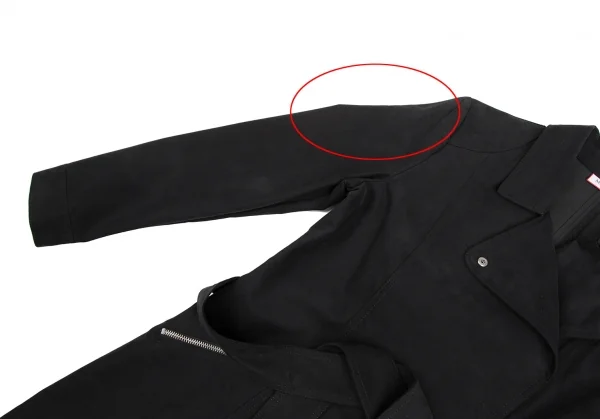 マックスアンドコーMAX&Co コットンナイロンキャンバスハーフコート 黒44 K-122523_006