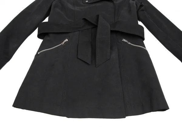 マックスアンドコーMAX&Co コットンナイロンキャンバスハーフコート 黒44 K-122523_009