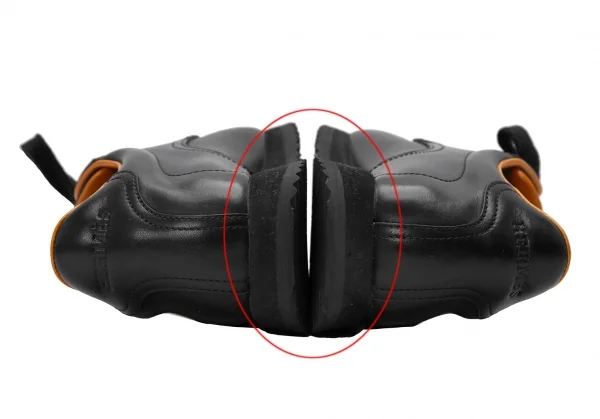 エルメスHERMES レザースニーカー 黒37(23.5位) K-122524_014