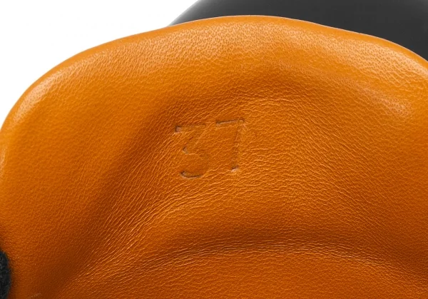 エルメスHERMES レザースニーカー 黒37(23.5位) K-122524_018