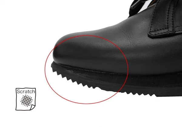 エルメスHERMES レザースニーカー 黒37(23.5位) K-122524_008