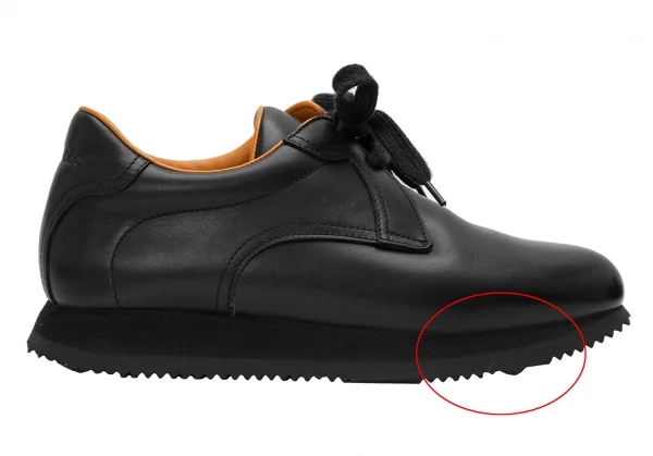 エルメスHERMES レザースニーカー 黒37(23.5位) K-122524_009