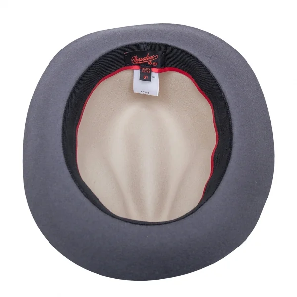 ボルサリーノBorsalino ウールフェルトバイカラーハット グレー濃淡61 K-122541_010