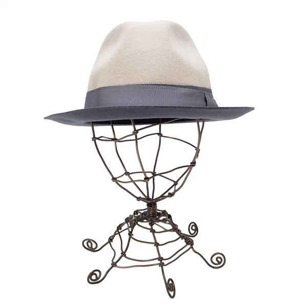 ボルサリーノBorsalino ウールフェルトバイカラーハット グレー濃淡61 K-122541_002