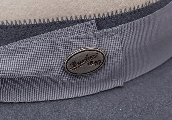 ボルサリーノBorsalino ウールフェルトバイカラーハット グレー濃淡61 K-122541_009