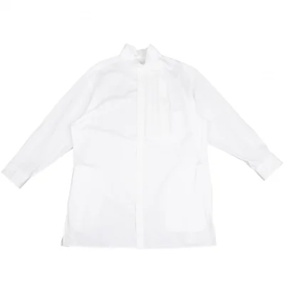 Yohji Yamamoto POUR HOMME Pleats Flap Long Sleeve Shirt