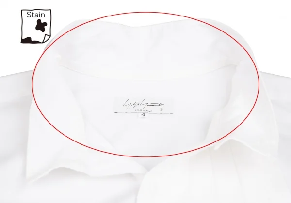 Yohji Yamamoto POUR HOMME Pleats Flap Long Sleeve Shirt K-122547_004