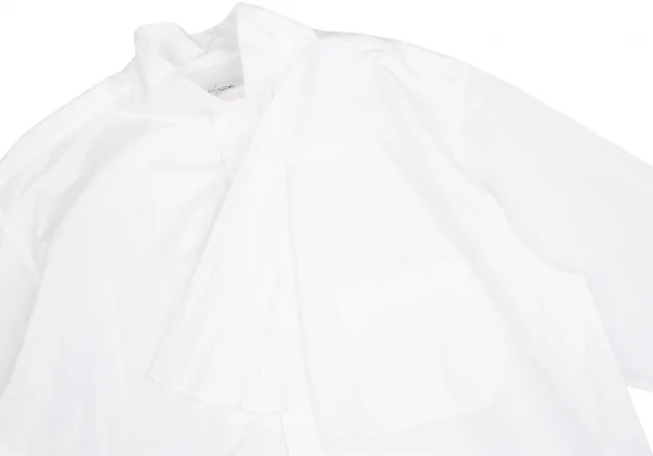 Yohji Yamamoto POUR HOMME Pleats Flap Long Sleeve Shirt K-122547_007