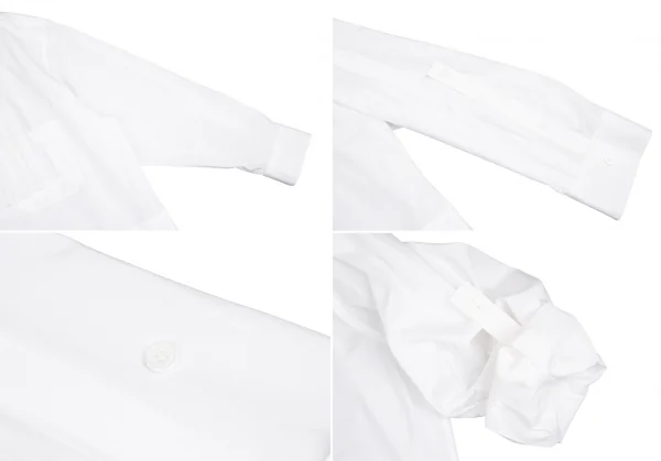 Yohji Yamamoto POUR HOMME Pleats Flap Long Sleeve Shirt K-122547_009