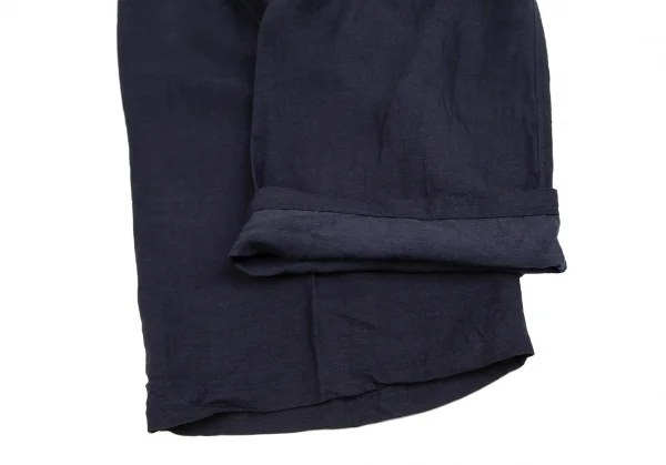 ワイズフォーリビングY's for living テンセルリネンハーフラップパンツ 紺M位 K-122551_009