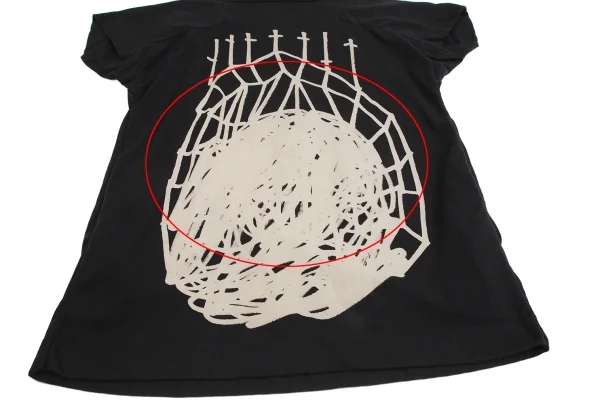 ベルンハルトウィルヘルム Bernhard Willhelm グラフィックプリント半袖スウェットワンピース 黒モカ0S K-122585_007