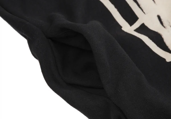 ベルンハルトウィルヘルム Bernhard Willhelm グラフィックプリント半袖スウェットワンピース 黒モカ0S K-122585_009