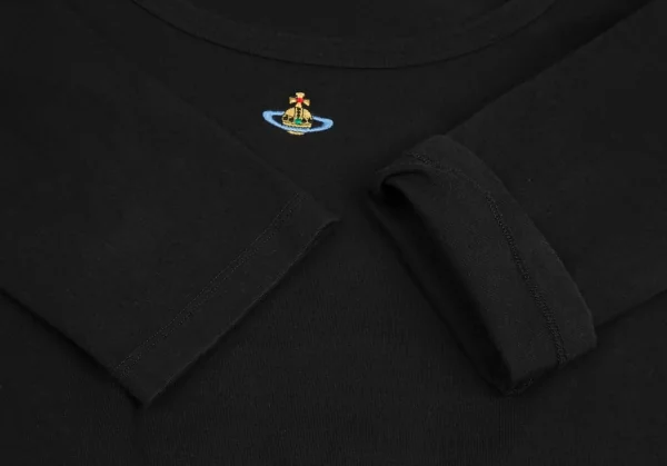 ヴィヴィアンウエストウッド レッドレーベルVivienne Westwood Red Label オーブワンポイント刺繍カットソー 黒S K-122590_011