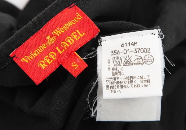ヴィヴィアンウエストウッド レッドレーベルVivienne Westwood Red Label オーブワンポイント刺繍カットソー 黒S K-122590_017