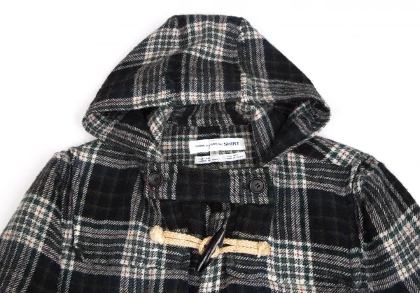 COMME des GARCONS SHIRT ウール縮重ダッフルコート S コムデギャルソン シャツCOMME des GARCONS SHIRT ウール縮絨